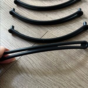 5 in Black Cabinet Handles with Screws